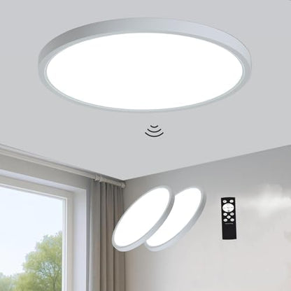 12 Inch Motion Sensor LED Ceiling Light, White