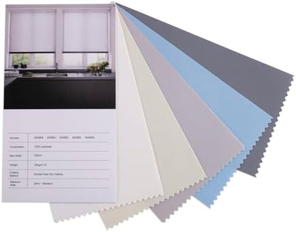 ZSHINE Motorized Blackout Roller Shades Remote Control Rechargeable(Swatch)
