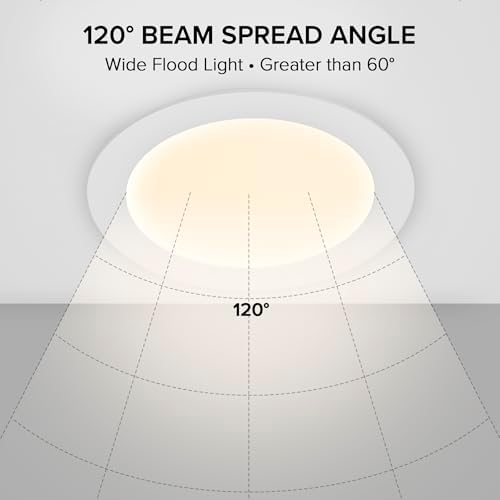 Maxxima 6 in. 5 CCT Ultra-Thin Recessed LED Downlight 1050 Lumens, Color Selectable 2700K-5000K (2700K/3000K/3500K/4000K/5000K), Canless, IC Rated, Slim, Dimmable, Junction Box Included (Pack of 6)