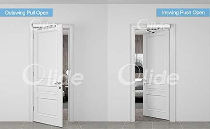 Olideauto Commercial Handicap Door Opener Swing Door for the Disabled with Wired Narrow Rectangle Handicap Push Buttons Olide-515