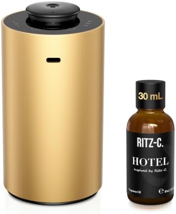Airversa ANX Waterless Essential Oil Diffuser Starter Kit, Gold