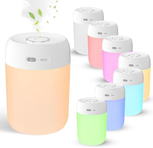 Plant Humidifier Indoor, 650ml Humidifier for Plants, White