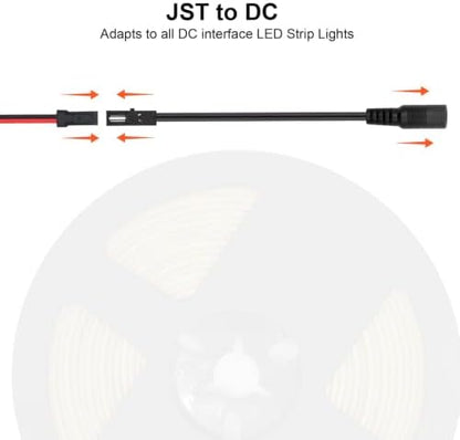 VST 16.4ft COB LED Strip Lights Cool White 6500K, 12V Dimmable LED Tape Light, 48w, 2400LEDs, Ra 93+, IP30, Lighting for Kitchen, Cabinets, UL Listed (Power Source Not Included)