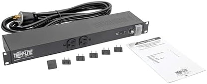 Tripp Lite 12-Outlet Rackmount PDU Isobar Surge Protector Power Strip, 20A, 3840 Joules, 15ft Cord with 5-20P Plug, 1U Rack-Mount, Lifetime Manufacturer's Warranty & $25,000 Insurance (IBAR12-20ULTRA)