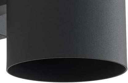 Progress Lighting Cylinder Outdoor Wall Light, Black