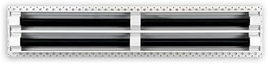 BUILDMART - 24x4 MUD-in Air Vent Cover - Drywall MUD in White Air Vent - MUD Linear Slot Diffuser - Register Grille for Ceiling and Walls - Texas Buildmart