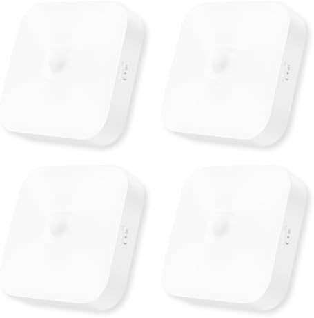 Rechargeable Motion Sensor Closet Light, 500LM Wireless Ceiling Light 4Pack