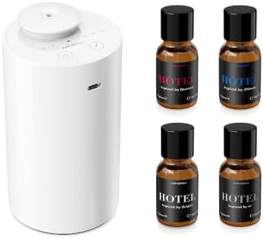 Airversa AN6 Waterless Essential Oil Diffuser Starter Kit, White