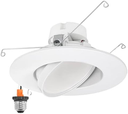 Maxxima 5" & 6" Rotatable LED Retrofit Downlight Gimbal, 1100 Lumens, 5 CCT