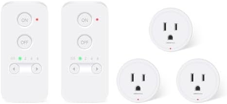 Greencycle Remote Control Outlet Plug 3 Packs with 2 Mini Timer Switch