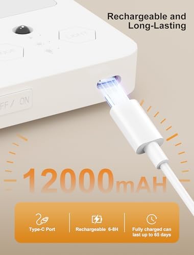 Rechargeable Motion Sensor LED Ceiling Light, Remote Wireless Fixture, 3 Color Temperatures, Dimmable for Shower, Bathroom, Closet, Pantry, Stairs, Garage, White