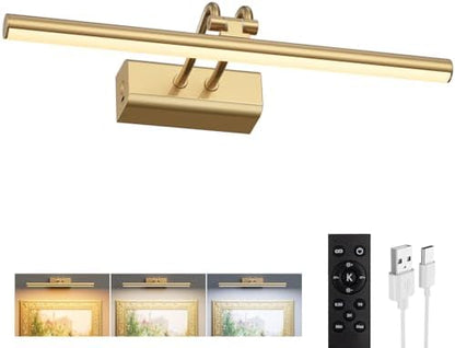 13.8'' Battery Operated Picture Light for Wall, RF Remote Control