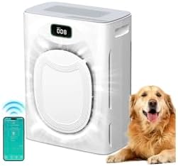 JVO Air Purifier for Pets Home - Covers 2400sq.ft Large Room, with Washable Filter & PM2.5 Display, Air Cleaner for Bedroom, Dorm, Office, Captures Pet Dander/Hair