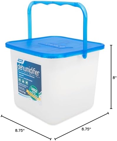 Camco Moisture Absorber Bucket - Features Fast-Acting Moisture-Absorbing Agent - No-Fragrance Beads – Use with RV Storage, Camper Organization & More (44282)