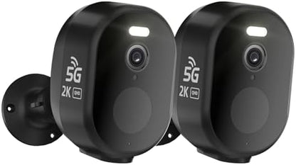 2Pack Security Cameras Wireless Outdoor 2.4G/5G,Color Night Vision
