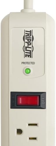 Tripp Lite 7 Outlet (6 Right Angle + 1 Transformer Outlet) Surge Protector Power Strip, 4ft Cord, Lifetime Limited Warranty & $25K INSURANCE (TLP74R)