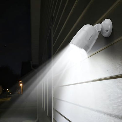 USB Rechargeable Motion Sensor Light Outdoor, 4000mAh Built-in Battery 600 Lumen Spotlight, IP65 Waterproof Cordless Wall Light for Porch Garage House