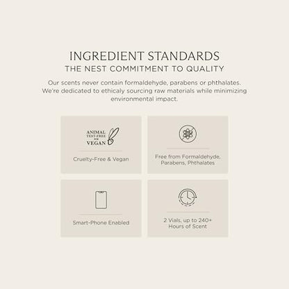 NEST New York Smart Home Fragrance Diffuser Refill Smart Vials, Grapefruit - 4 Diffuser Refill Smart Vials, Set of 2 - Designed for NEST x Pura 3 and NEST x Pura 4 Diffusers - Cruelty Free, Vegan