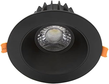 Maxxima 4" Anti-Glare LED Downlight Canless, 1050 Lumens, 5 CCT, Black