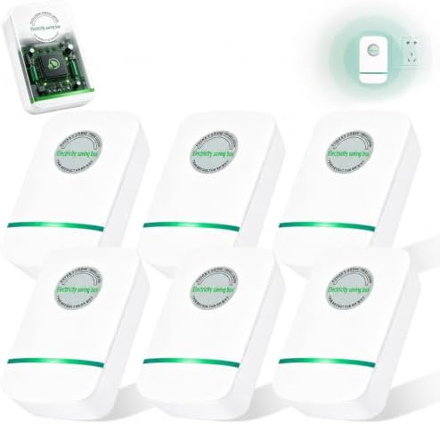 Electricity Saving Box 6 Pack, Outlet Power Device with US Plug for Home, Office & Indoor Use