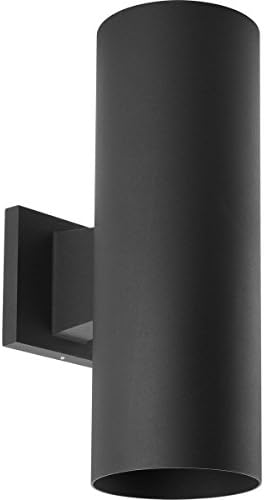 Progress Lighting Cylinder Outdoor Wall Light, Black