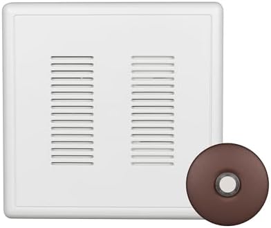 PrimeChime Plus 2 Electric Doorbell Kit - Doorbells for Home - Includes Selectable Ring Chimes - Stucco Button, Architectural Bronze - NICOR Lighting