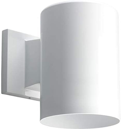 Progress Lighting Cylinder Outdoor Wall Light, White