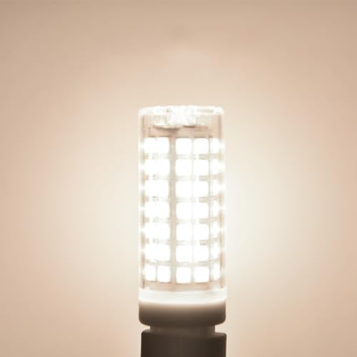 10-Pack G9 LED Bulbs 4000k Natural Daylight White, 6W 60W Equivalent, 600LM Warm White T4 Crystal Chandelier Lights, G9 Bi-Pin Ceramic Base, Non-Dimmable