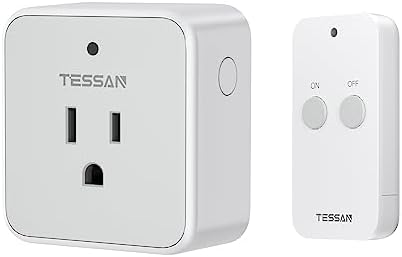 TESSAN Remote Control Outlet, 1 Remote + 1 Outlet
