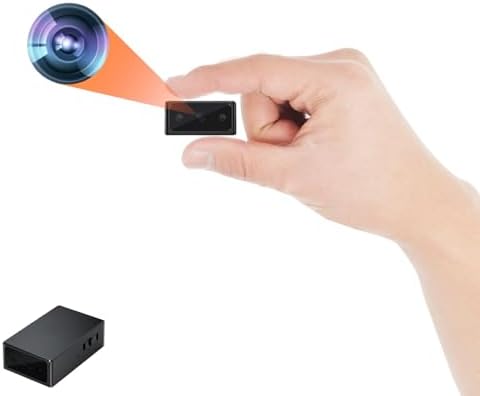 Hidden Camera Spy Camera, Mini Cameras, HD 1080P, Portable Cameras, Indoor Nanny Cam,with Night Vision, Motion Detection, Loop Record, Gravity Sensor, 512GB Max, No-WiFi&APPS