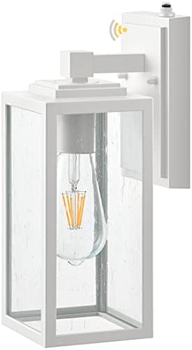 VIANIS Outside Lights for House Wall Mount with Dusk to Dawn Sensor, White