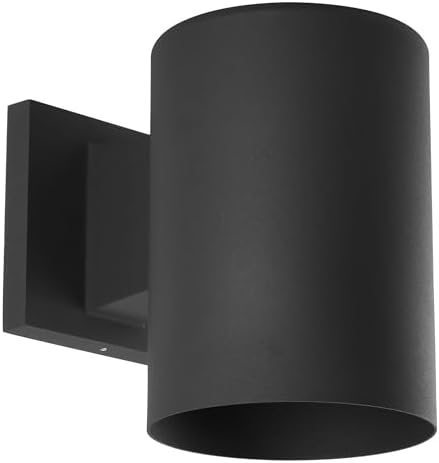 Progress Lighting Cylinder Outdoor Wall Light, Black