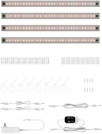 GlOWRIUM T5 Grow Light for Indoor Plants, 3500K Plant Light Strip