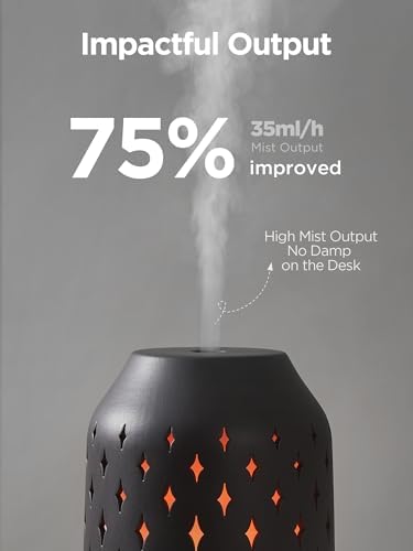InnoGear 150ml Ceramic Essential Oil Diffusers for Home Humifidier, Black