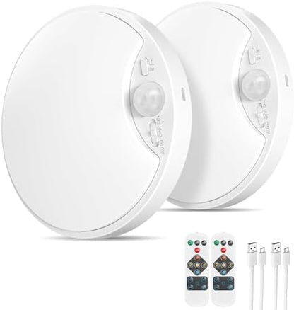 Rechargeable Motion Sensor Ceiling Light, 12000mAh Battery Closet Light