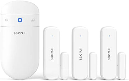 Door Chime, Door Alarm When Opened for Home/Business Office/Bedroom Entering, 3-Sensor + 1-Receiver with 500FT Wireless Range,58 Chimes,5-Volume Level, Entry Alert for Kids/Toddler/Dementia Safety
