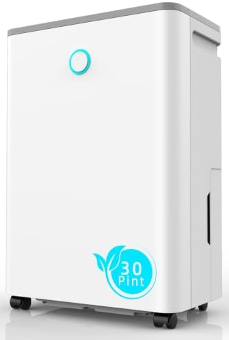 Dehumidifiers for Home, 30 Pint Dehumidifier for Basement with Drain Hose