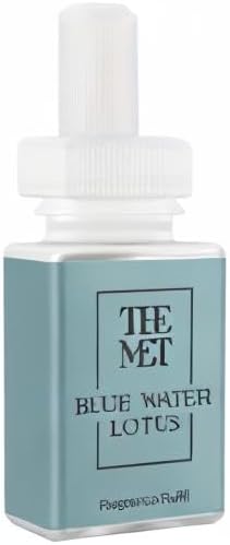 Pura & The Met Home Scent Refill - Smart Home Air Diffuser Fragrance - Up to 120-Hours of Luxury Fragrance - Household Essential - Clean & Safe Diffuser - Single Refill, Blue Water Lotus