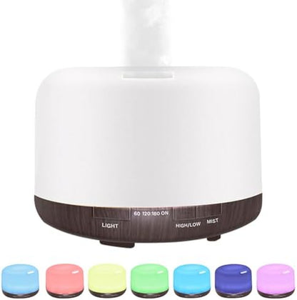 Essential Oil Diffuser, Ultrasonic Humidifier with LED Light