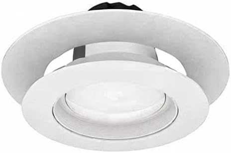 6 Pack Gloss White Goof Trim Ring for 4" Inch Recessed Can Lighting Down Light, Outer Diameter 6.7 Inches, Inner Diameter 4.2 Inches