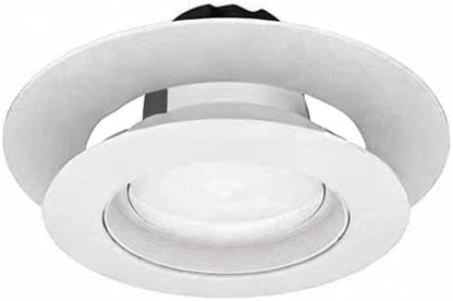 6 Pack Gloss White Goof Trim Ring for 4" Inch Recessed Can Lighting Down Light, Outer Diameter 6.7 Inches, Inner Diameter 4.2 Inches