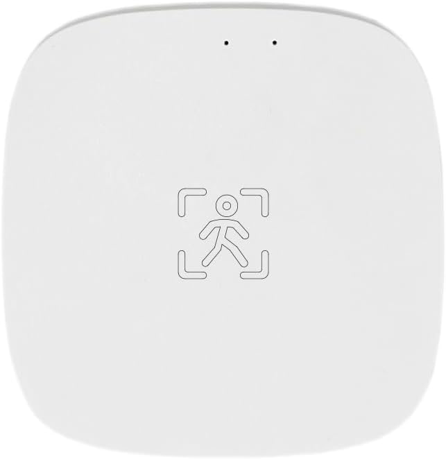 Presence Sensor, WenzhiIoT Smart Motion Sensor Zigbee 5.8 GHz Radar MmWave Presence Sensor Movement Body Motion Detection with Luminance/Distance Tuya Smart Life Home Assistant