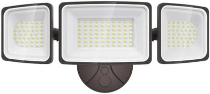 Onforu 150W Flood Lights Outdoor, 15000LM Brightness LED Light Outside, IP65 Waterproof LED Exterior Floodlight with 3 Adjustable Heads, 6500K White Outdoor Security Light for Yard Garage Eave