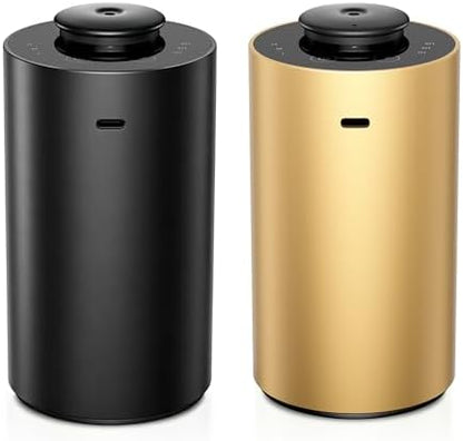Airversa 2 Pack ANX Waterless Diffuser for Essential Oil, Black + Gold