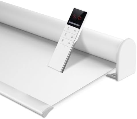 ZSHINE Motorized Blackout Roller Shades Remote Control Rechargeable(82010G)