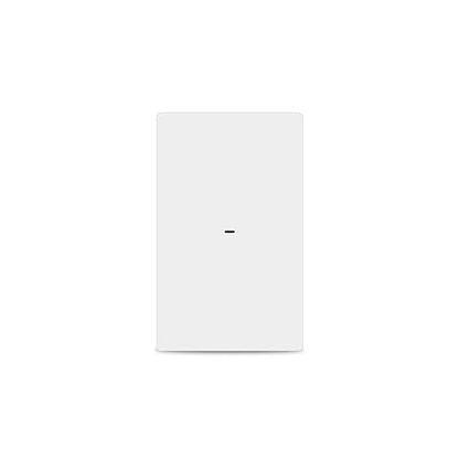 Smart Light Switch Need Neutral Wire,FCC Certified,2.4GHz WiFi Push Button Switch Compatible with Alexa,APP Control Compatible with Tuya/Smart Life,White 1 Gang
