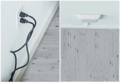 Sleek Socket Original & Patented Flat Ultra-Thin Outlet Concealer with Extension Cord Kit, Multi Outlets Power Strip, Ideal for Home Improvement, Hide Bulky and Messy Cords, 3ft (Pack of 2)