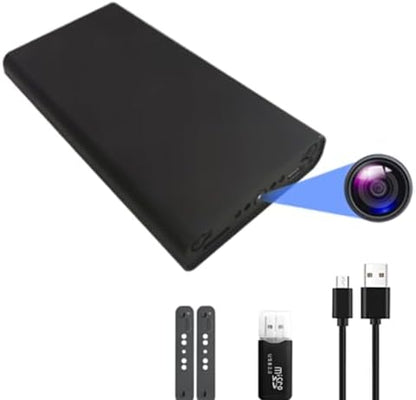 Hidden Camera - Spy Camera - Mini Camera - 10000 mAh HD 1080P- Portable Mobile Power Supply Camera - Secret Camera - Evidence-Collecting Camera-Small Camera-Nanny camera-55 Hours of Record