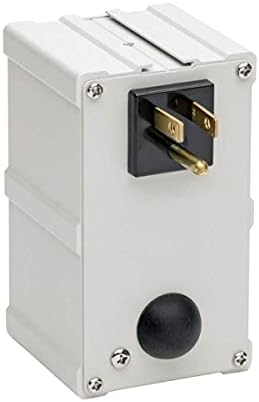 Tripp Lite Isobar ISOBLOK2-0 Heavy Duty Outlet Extender, Wall Power Strip Surge Protector, 2 Outlets, Direct Plug-in, White, Metal Power Strip, Industrial Garage Work Shop Bench