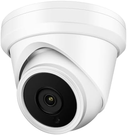 Real HD 4K 8MP Turret Dome TVI CVI AHD Analog 4 in 1 CCTV Security Camera, 65ft IR Night Vision, 2.8mm 100° Wide Viewing Angle, Outdoor, Full Metal Housing, ONLY Compatible with 8MP 4K DVR